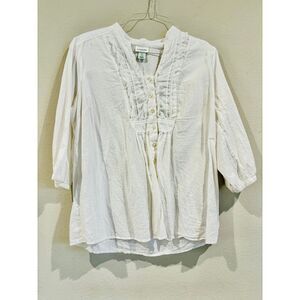 Women's Motherhood Maternity White Shirt - Size‎ Large